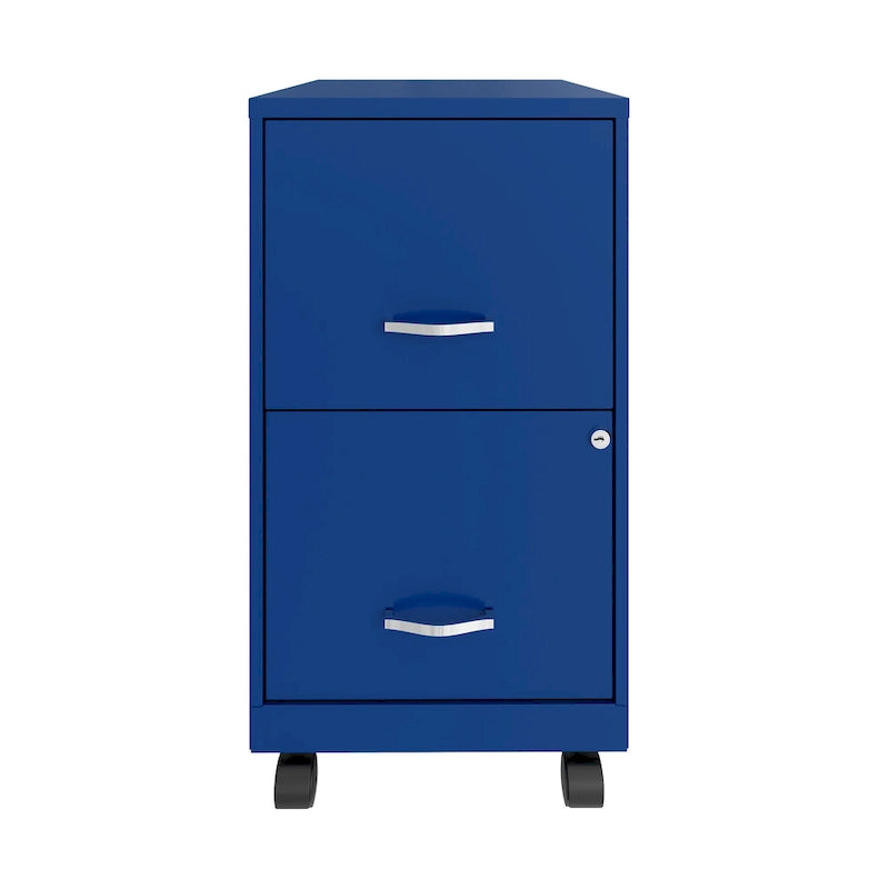 Classic Blue 18-Inch 2-Drawer Vertical File Cabinet