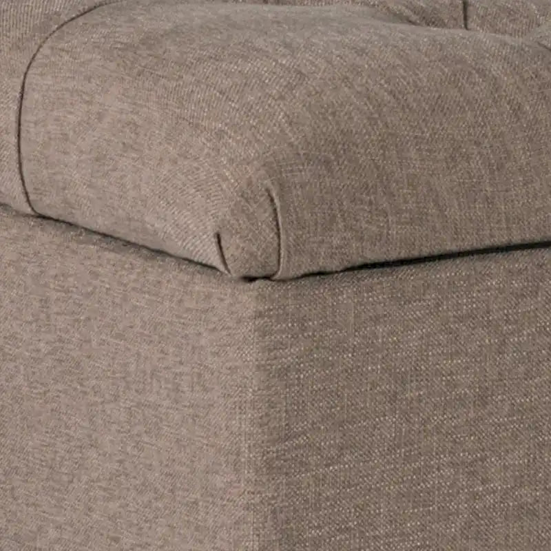 Banco de madera tapizado con tela texturizada y capitoné, con almacenamiento abatible, - 18 H x 40 W x 18 L pulgadas