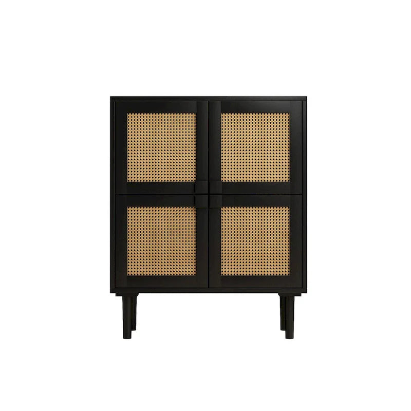 Meuble de rangement en maille de rotin - N/A