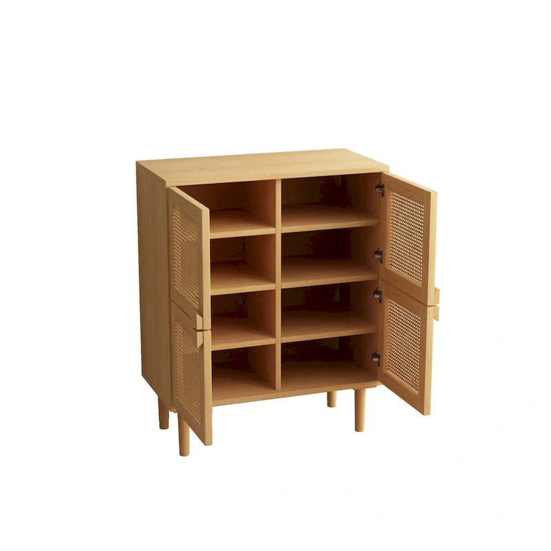 Meuble de rangement en maille de rotin - N/A