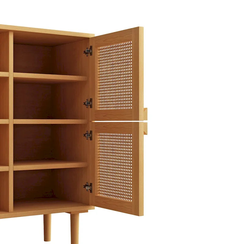 Meuble de rangement en maille de rotin - N/A