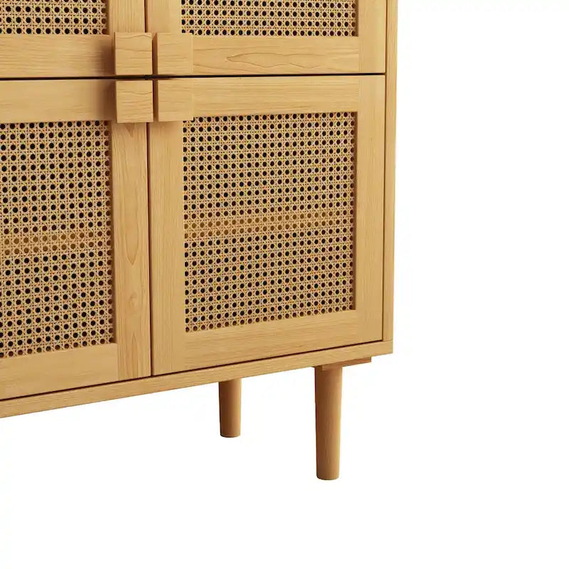 Meuble de rangement en maille de rotin - N/A