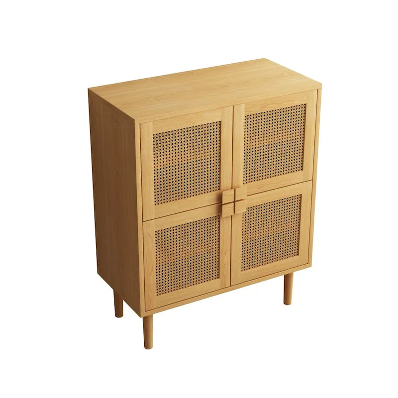 Meuble de rangement en maille de rotin - N/A