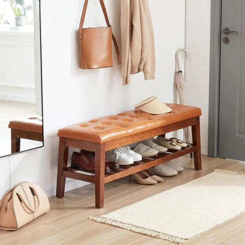 Schuhbank für den Eingangsbereich - 43.3D x 14W x 18H