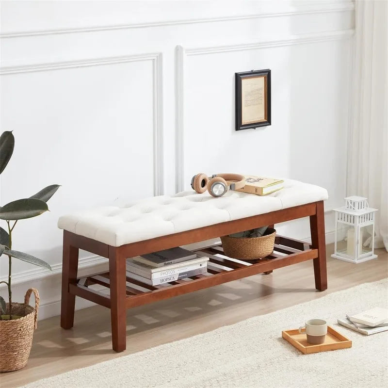 Schuhbank für den Eingangsbereich - 43.3D x 14W x 18H