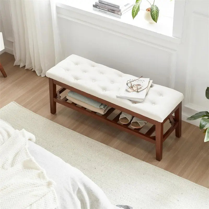 Schuhbank für den Eingangsbereich - 43.3D x 14W x 18H
