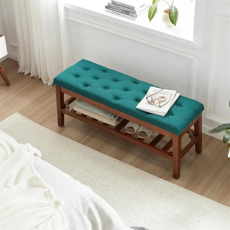 Schuhbank für den Eingangsbereich - 43.3D x 14W x 18H