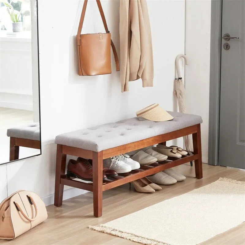 Schuhbank für den Eingangsbereich - 43.3D x 14W x 18H