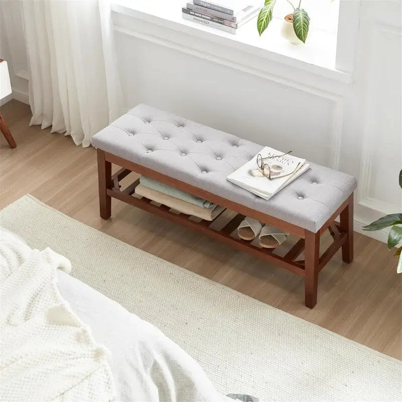 Schuhbank für den Eingangsbereich - 43.3D x 14W x 18H