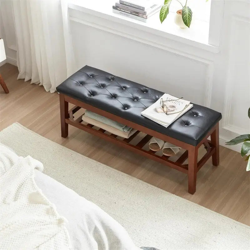 Schuhbank für den Eingangsbereich - 43.3D x 14W x 18H