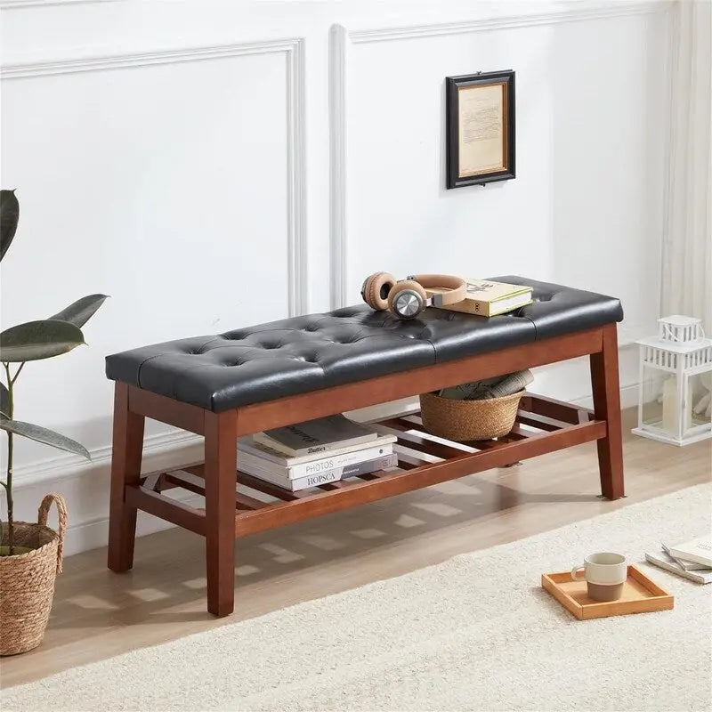 Schuhbank für den Eingangsbereich - 43.3D x 14W x 18H