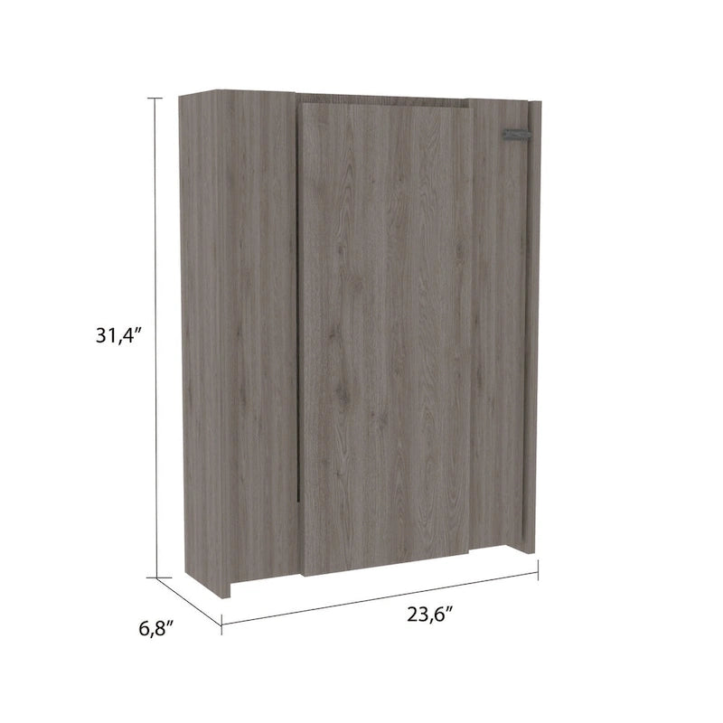 Foldable Table, Seven Interior Shelves, White Finish,High quality and durable