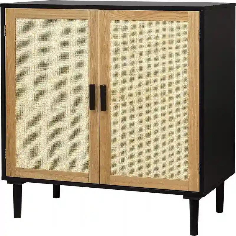 Aparador auxiliar, armario de almacenamiento de cocina - 15.8D x 31.5W x 34.6H