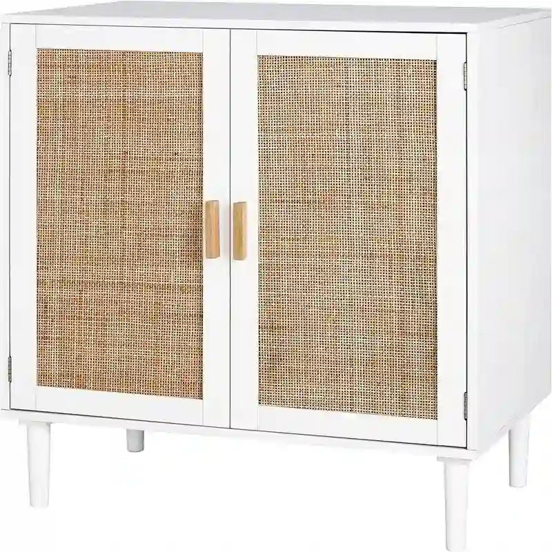 Aparador auxiliar, armario de almacenamiento de cocina - 15.8D x 31.5W x 34.6H