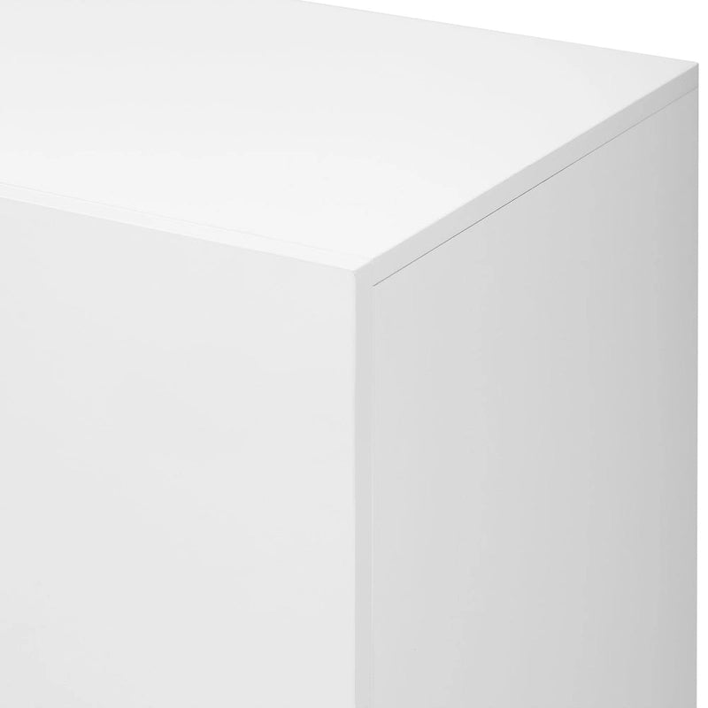 Meuble de rangement brillant au style luxueux et épuré, réglable, idéal pour le salon, le bureau ou le couloir.