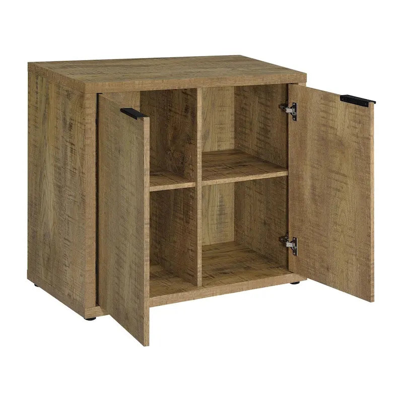 Armario decorativo Pamplona Mango de 2 puertas con estantes ajustables