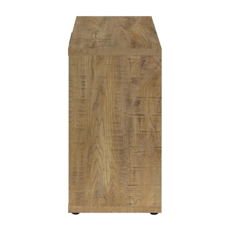 Armario decorativo Pamplona Mango de 2 puertas con estantes ajustables