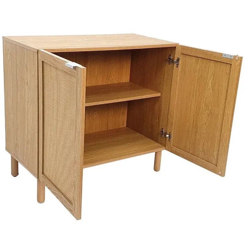 Armario marrón de 2 puertas
