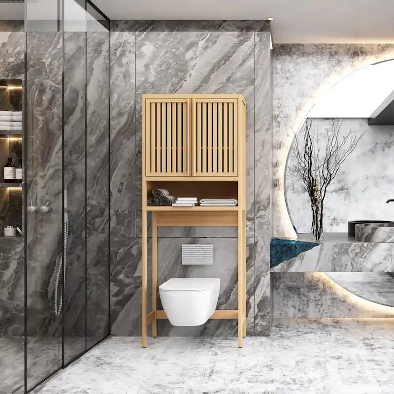 Natürliches Toilettenregal für ein separates Badezimmer