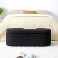 Banco para el pie de la cama con almacenamiento, tapizado de sherpa, banco otomano grande, taburete para zapatos, banco largo, banco para sentarse junto a la ventana y almacenar juguetes